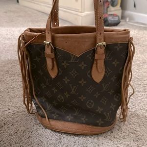 Louis Vuitton custom fringe bag